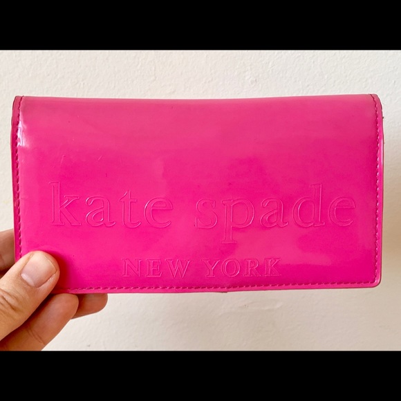 Kate Spade Handbags - Vintage pink patent leather Kate Spade NY wallet